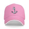Anchor Baseball Cap Nautical Anchor Marine Sun Visor Hat Sailor Nautical Ship Ocean Sea Beach Unisex Adjustable Snapback Caps
