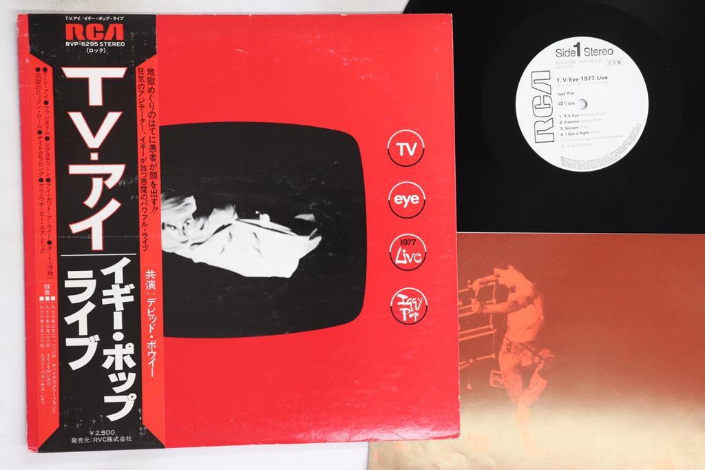 LP Record IGGY POP - TV Eye 1977 Live RVP6295PROMO RCA 1978 Japan Obi Rock Used
