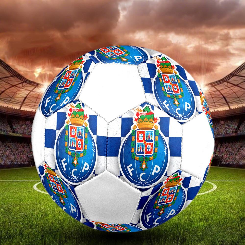 1PC FCP Logo Size 5 Soccer Ball PrahaIndoor Soccer Ball Colorful All Ages Machine Stitched PVC Competition Ready Durable High-Bounce