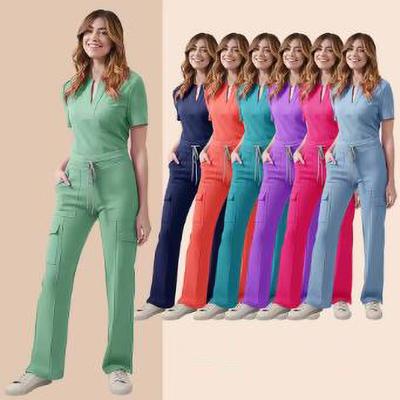 Medische Dames Verpleegster Scrub Set Zak Broek Operatiekamer Schoonheidssalon Werkkleding