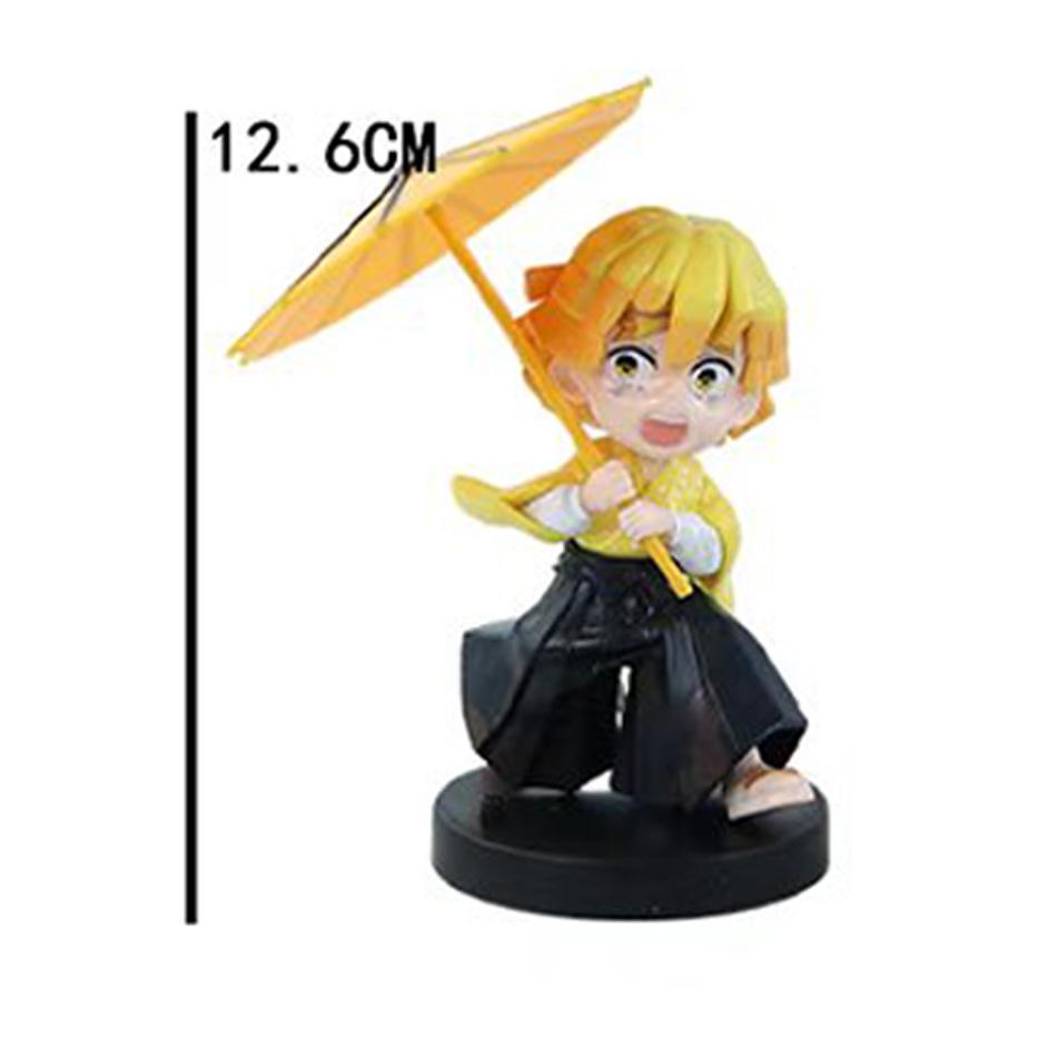 Anime Genuine Demon Slayer Action Figure Plum Rain Series Kochou Shinobu Tomioka Giyuu Kanroji Mitsuri Mystery Box Toy Gift