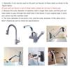Remplacement de robinet d'évier de cuisine à tirette Tuyau de buse extractible Acier inoxydable Électrodéposition 1,5 m 15 * 1 mm Denture fine Extérieur en acier inoxydable