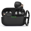 AIRSPO Case for Sony Silicone Protective Skin Case Cover for Sony Wireless Earphones WF-1000XM4, (Black)