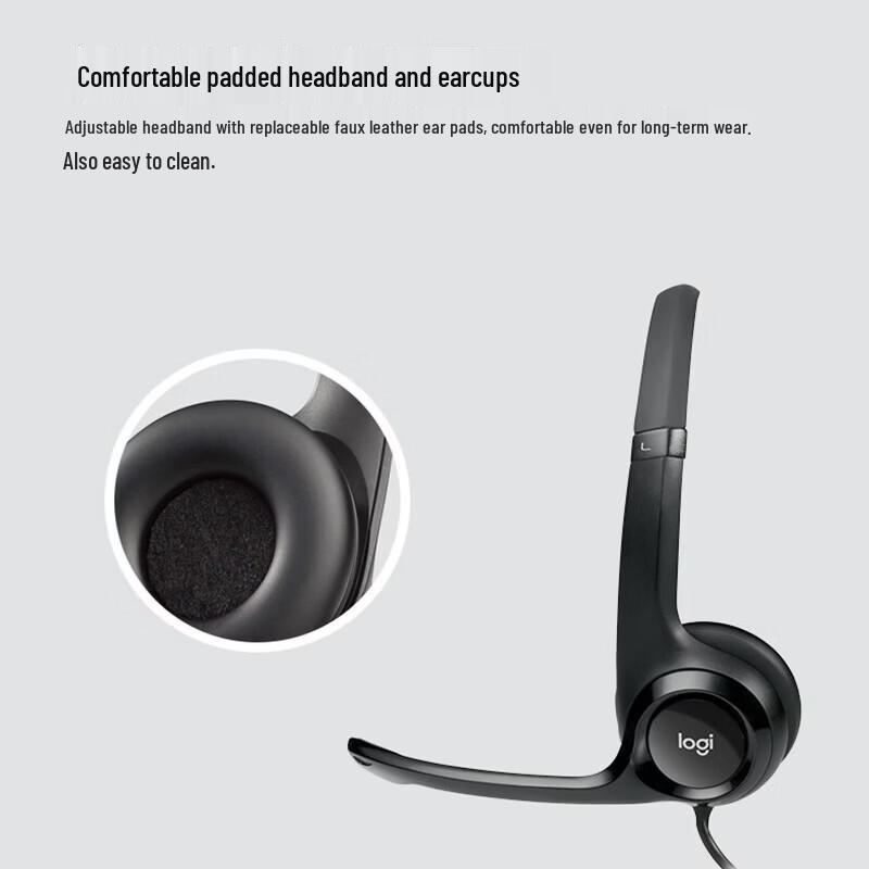 Logitech H390 Stereo USB-C Headset with Microphone
