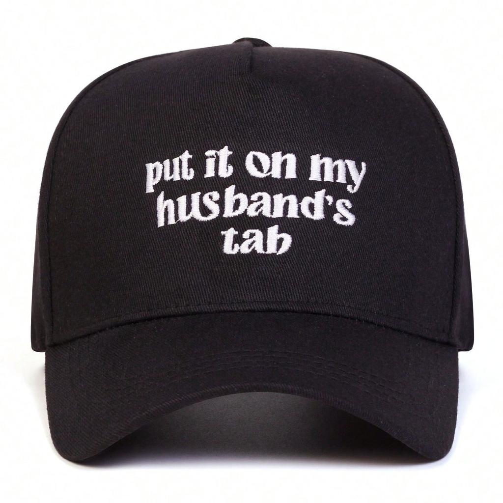 Menn Bokstav Brodert Baseballcaps Utendørs Justerbar Solkrem Fritidshatt Vår Høst Reise Turisme Strandferie