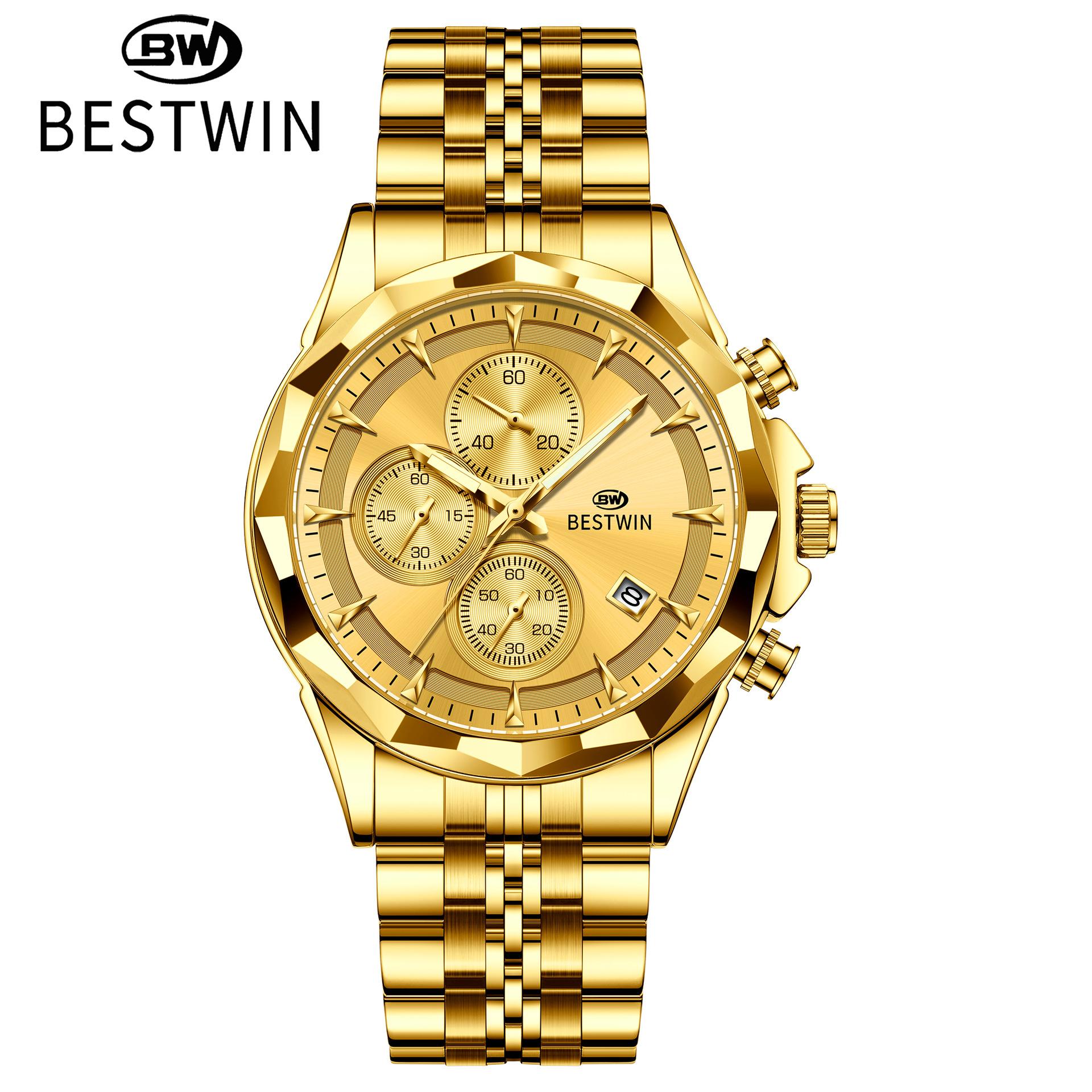 Wristwatches Men S Watches Men S Doctor Pass Bestwin Luminous Six-Pin Personality Watches Fashion Men S Watches