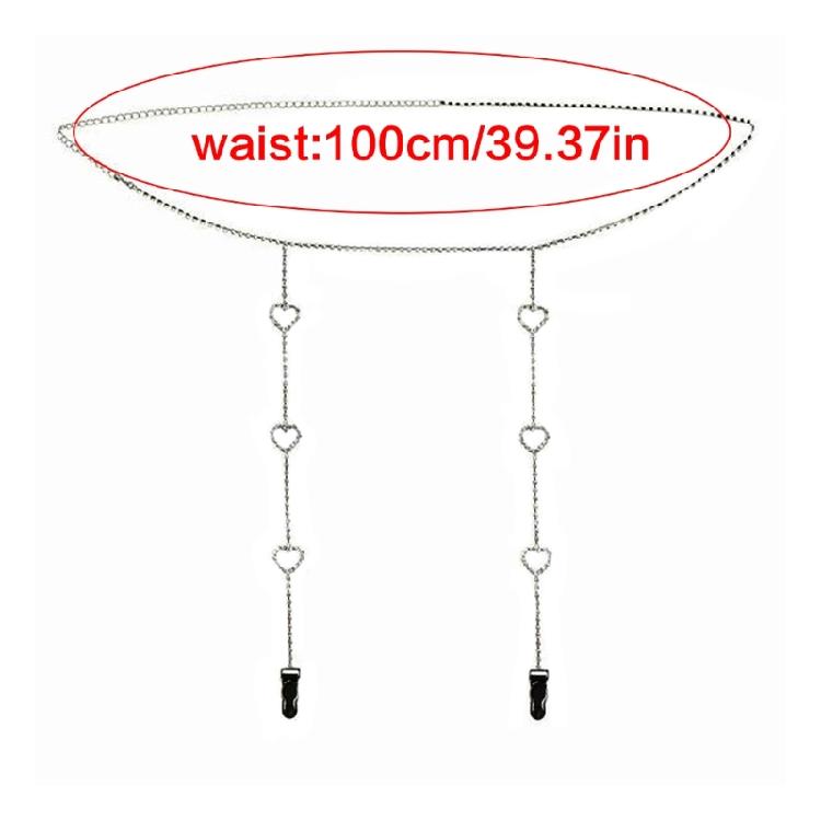 Women Waist Chain Rhinestones Garter Clip Sexy Leg Chain Antislip Suspender Clip Thigh Belt Body Jewelry Waist Decors