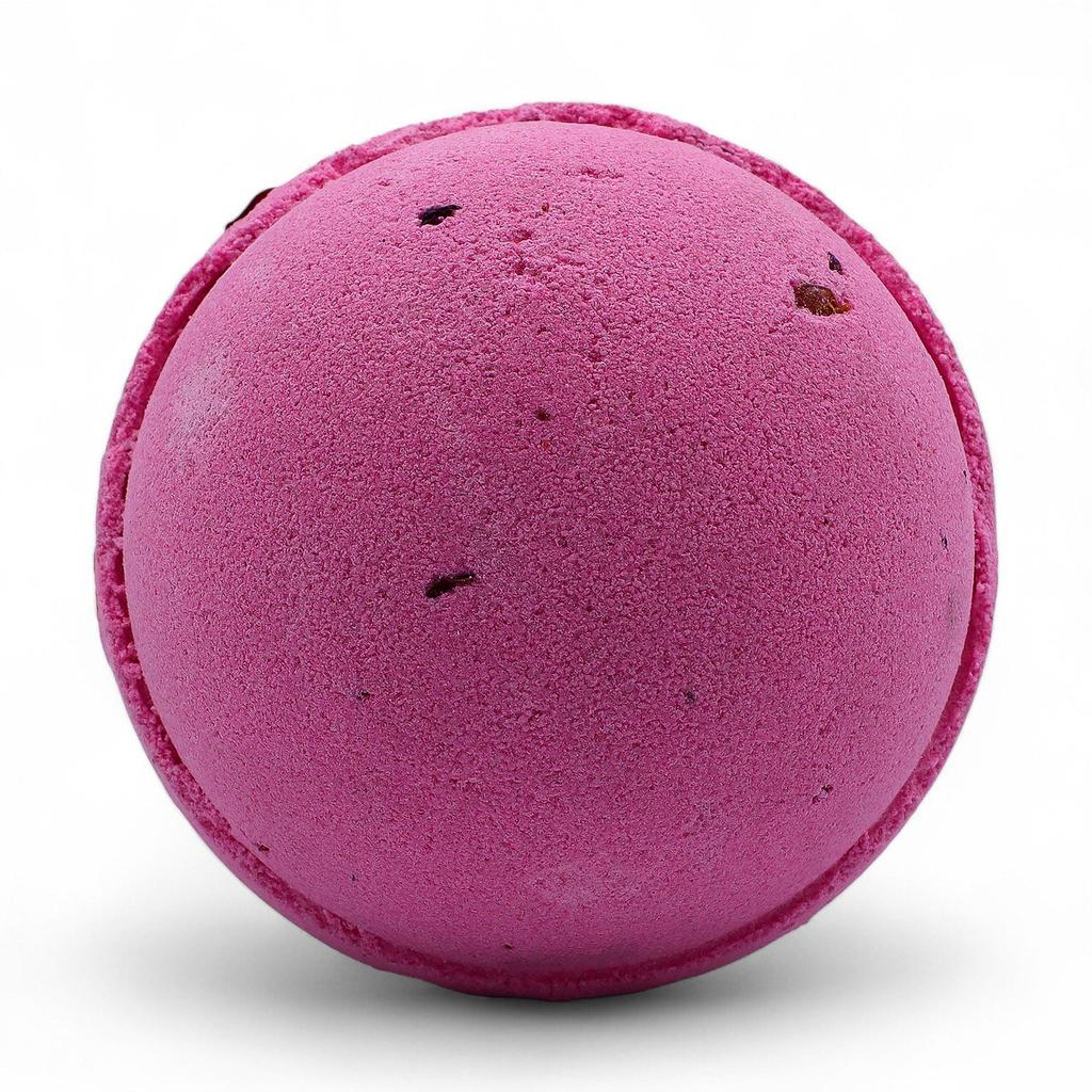 Rose Bath Bomb With Petals And Shea Butter