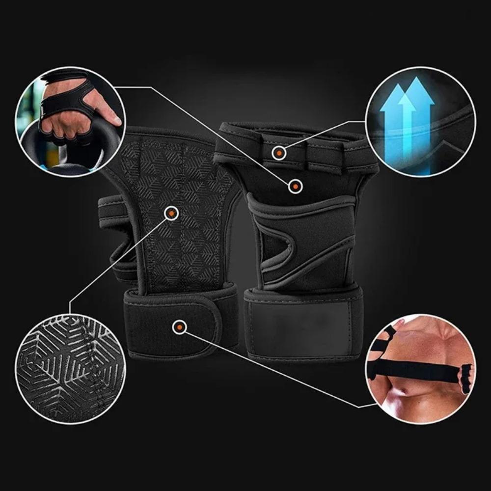 Training Sport Gloves for Men Women Workout Gloves Fitness Body Building Weightlifting Gym Hand Wrist Palm Protector Gloves