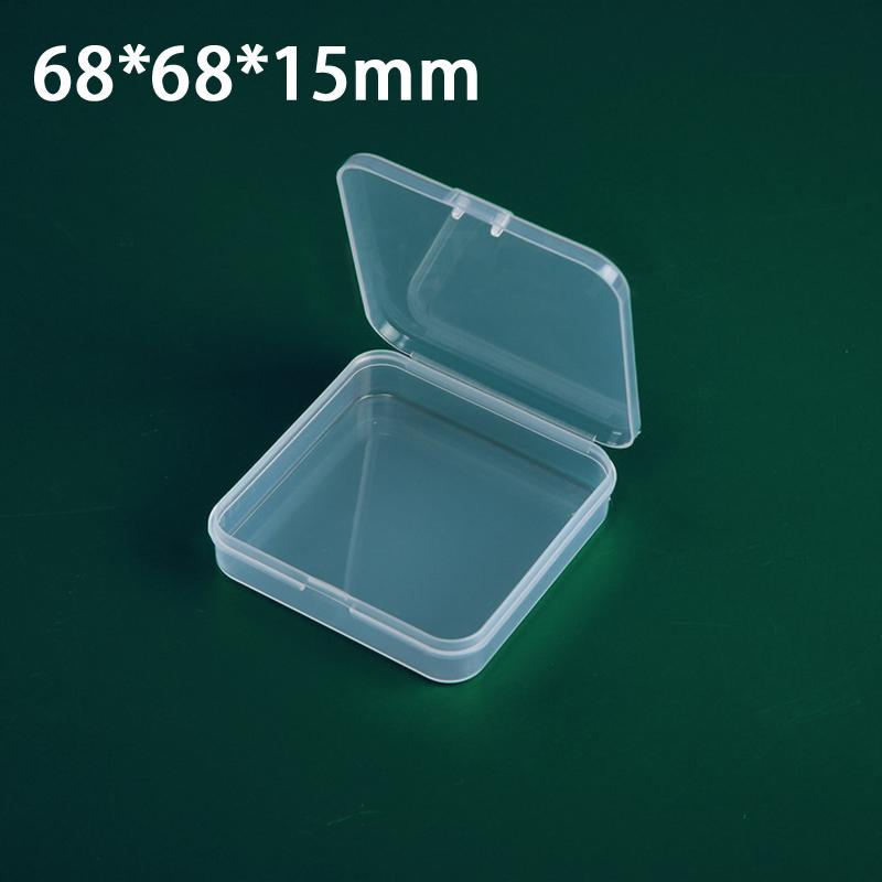 Mini Plastic Box Rectangular Translucent Packing Box Dustproof Durable Strong Jewelry Button Sundries Storage Case Container
