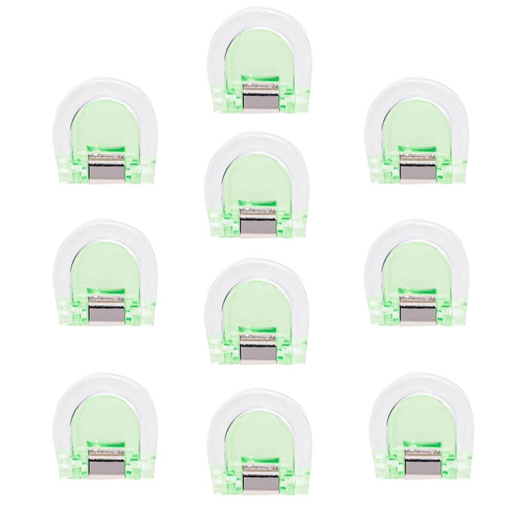 10Pcs Transparent Book Label Clip Strong Clip Paper Clips Set Durable Trouser Leg Clips  Office Use