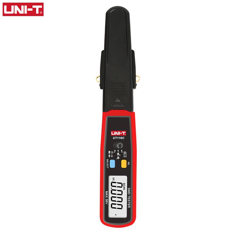 UNI-T SMD testeris UT116C UT116A Atsparumo testeris Sukamas LED diodas Rezistorius Baterijos testas Kondensatoriaus testeris
