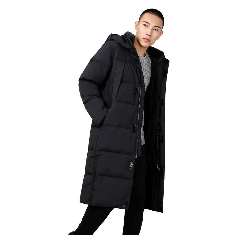 Мужской длинный утепленный тренировочный пуховик KELME с капюшоном XXL
