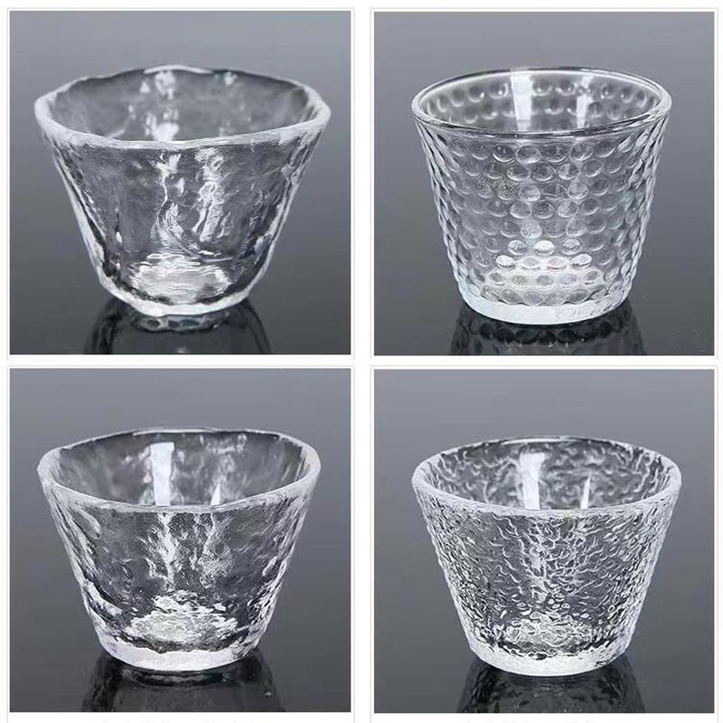 Vynikající skleněná květinová čajová sada 6 ks/sada Velkoobchod kávové šálky Krásné čajové hrnky Japonský hrnek Čajové šálky Porcelánová čínská miska