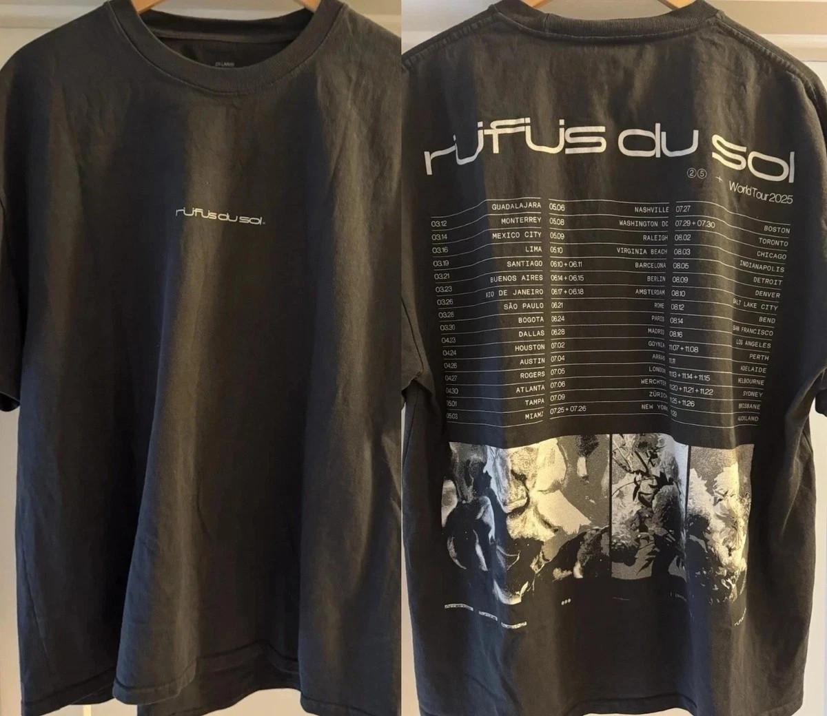 Rufus Du Sol Tour Merch 2025 Concert All Sizes T-shirt 20D1741 S