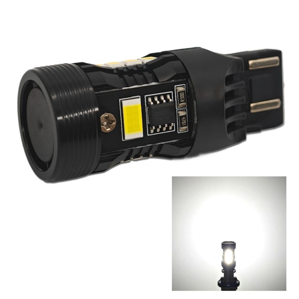 2 Pcs W21/5W LED Bulb 7443 12V No Error, White EU-USA Off-Road