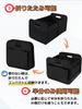 Foldable Car Trunk Storage 56L Large Divided Storage Case with Mesh 1 Piece Box, Capacity, Pockets, Waterproof, Durable, Black,
