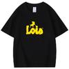 2025 Neue Mode Hohe Qualität T-Shirt Herren Rundhals T-Shirts Lois Camiseta Schwarz Gelb Kurzarm Baumwolle Sommer Kurzarm