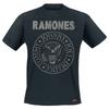 T-shirt Ramones Seal Hey Ho Logo Band distressed