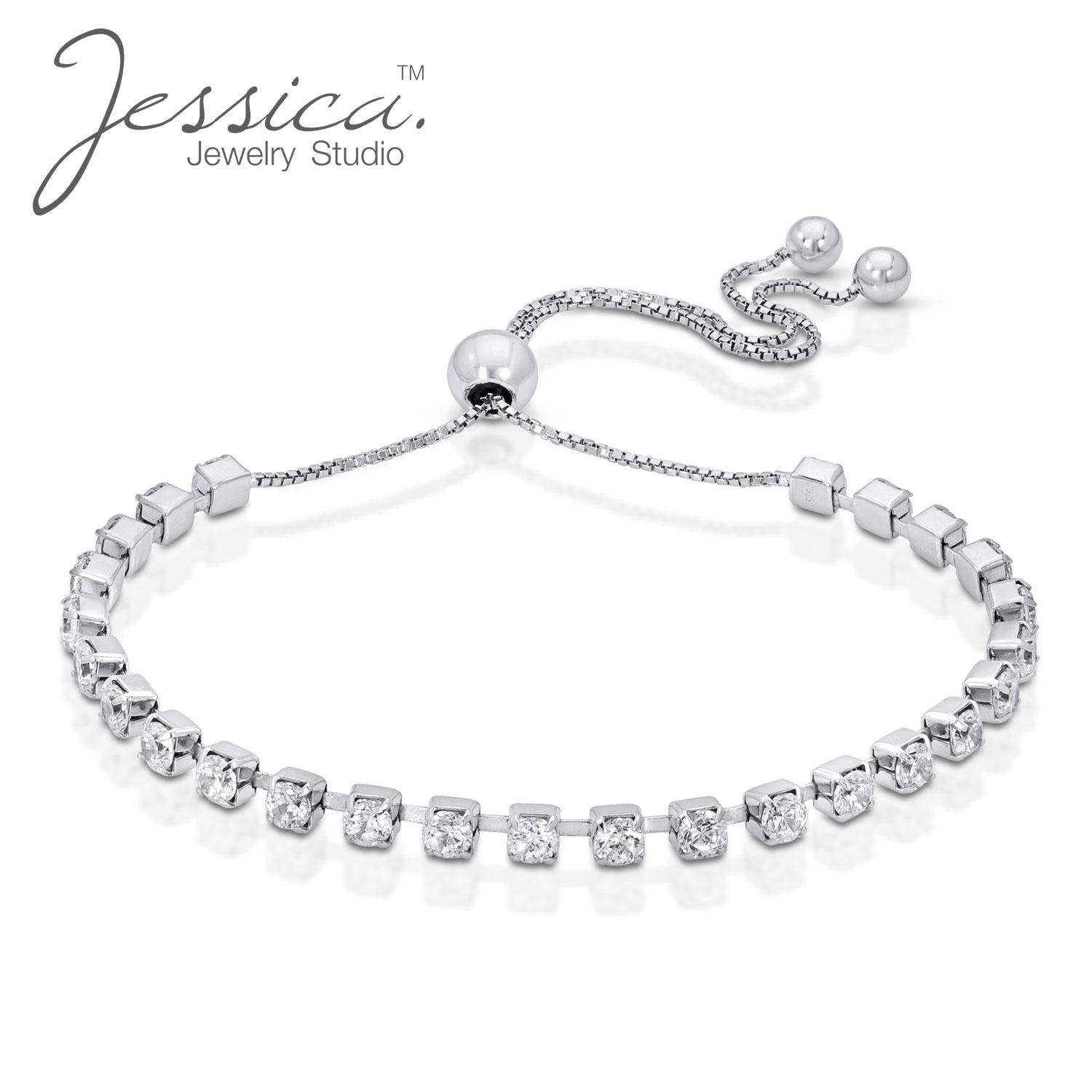 

Браслет-слайдер Crystal Cup Chain Ball из чистого серебра 925 пробы