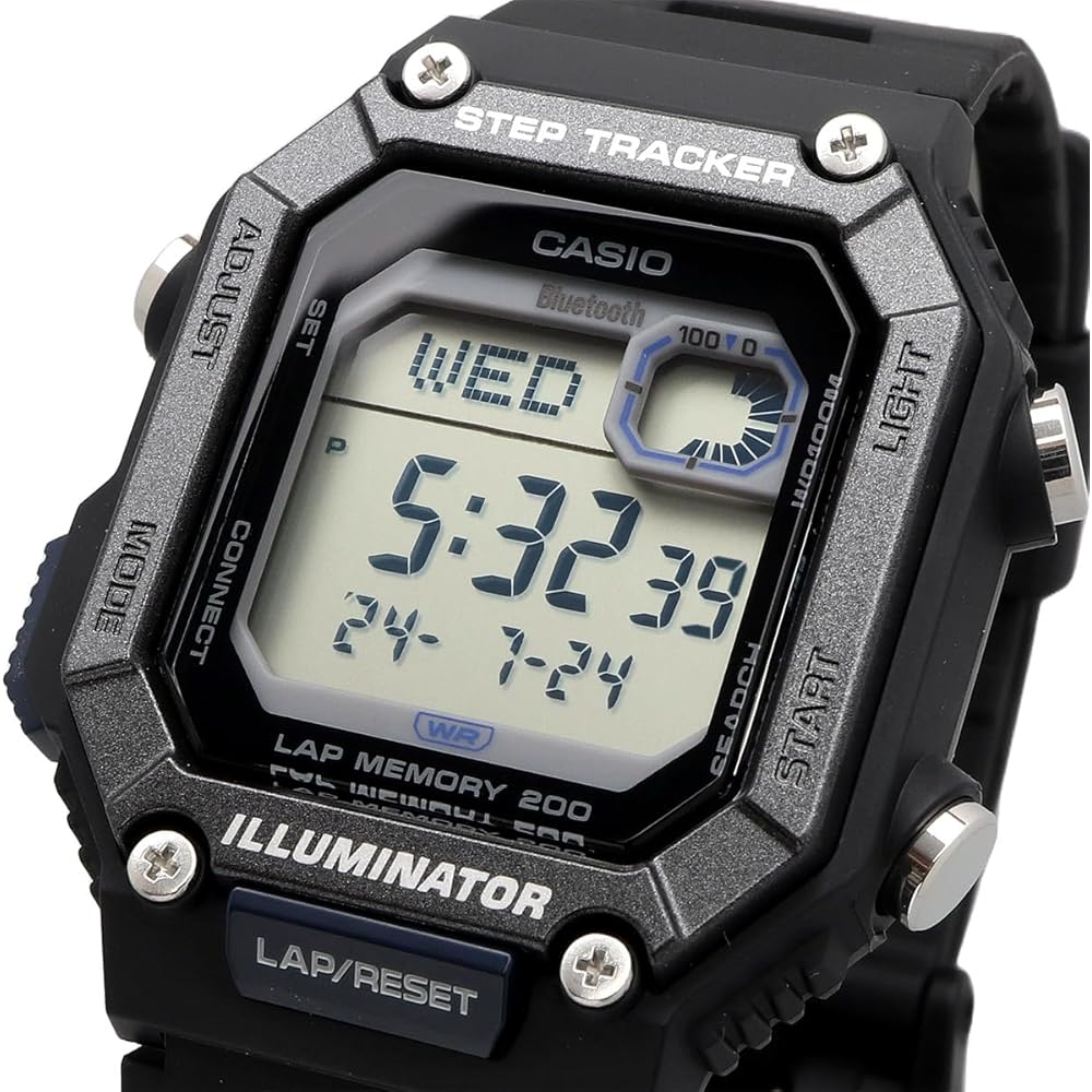 Casio WS-B1000-1AV Bluetooth Digital Watch Step Tracker Men's Black Mobile Link
