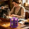 Sewing Craft Organizer Bobbin Holder Tower, Rotating Thread Organizer, Detachable Organization Supplies Clips, Tangle-free for Quilting Enthusiasts