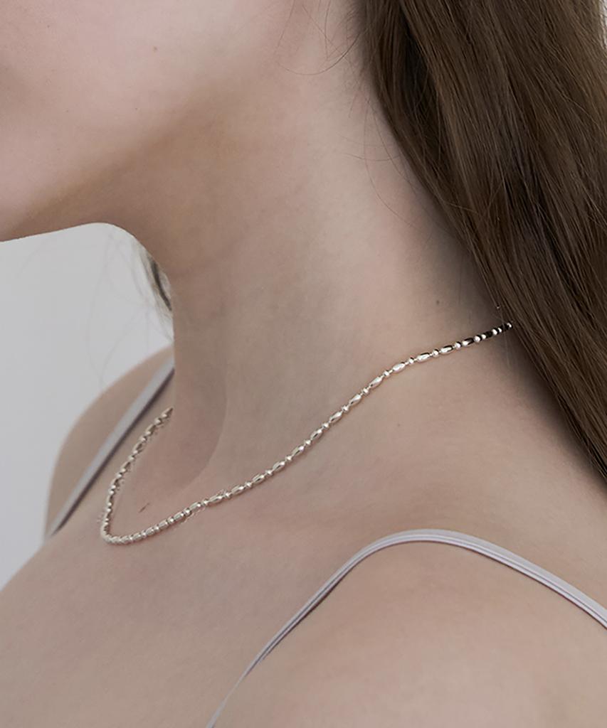 Still Instant Rose With Dew - Necklace 09