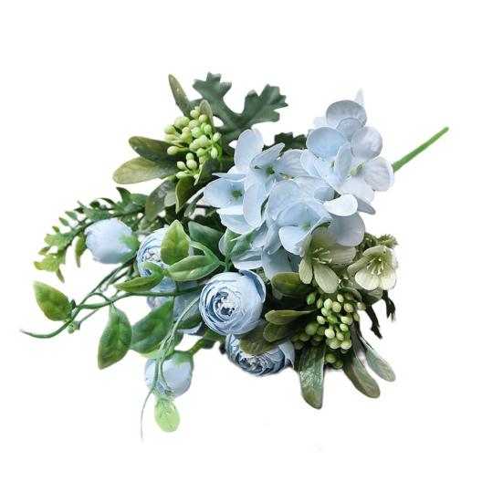 No Watering Fake Flower Beautiful Different Colors Table Decoration Nice-looking Rose Bouquet
