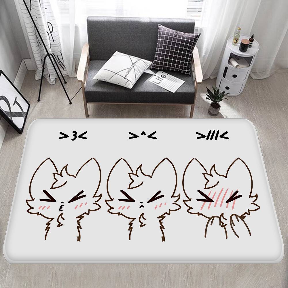 

Boykisser Silly Cartoon Entrance Door Mat Nordic Style Bedroom Living Room Doormat Home Balcony Anti-Slip Modern Home Decor 40x60cm