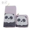 New Pink Panda Cartoon PU Short Small Wallet, Bear Children's Bag Student