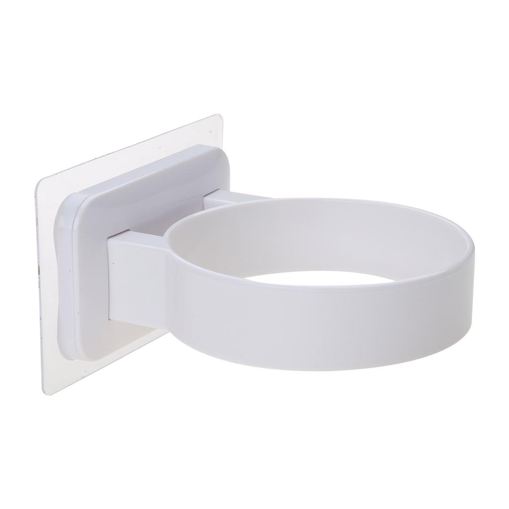 Bathroom Wall Mounted Hair Dryer Storage Holder Restroom Hair Dryer Storage Rack Hanging Organizer with Adhesive