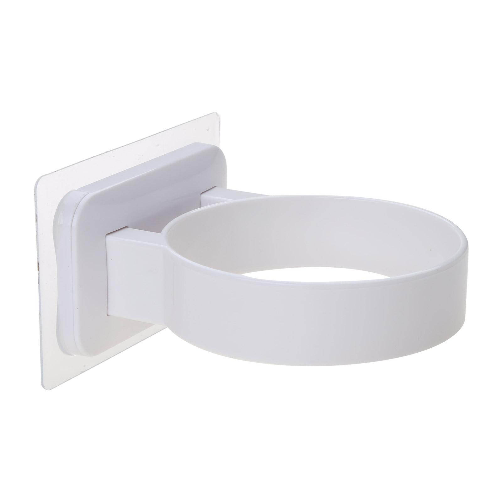 Bathroom Wall Mounted Hair Dryer Storage Holder Restroom Hair Dryer Storage Rack Hanging Organizer with Adhesive