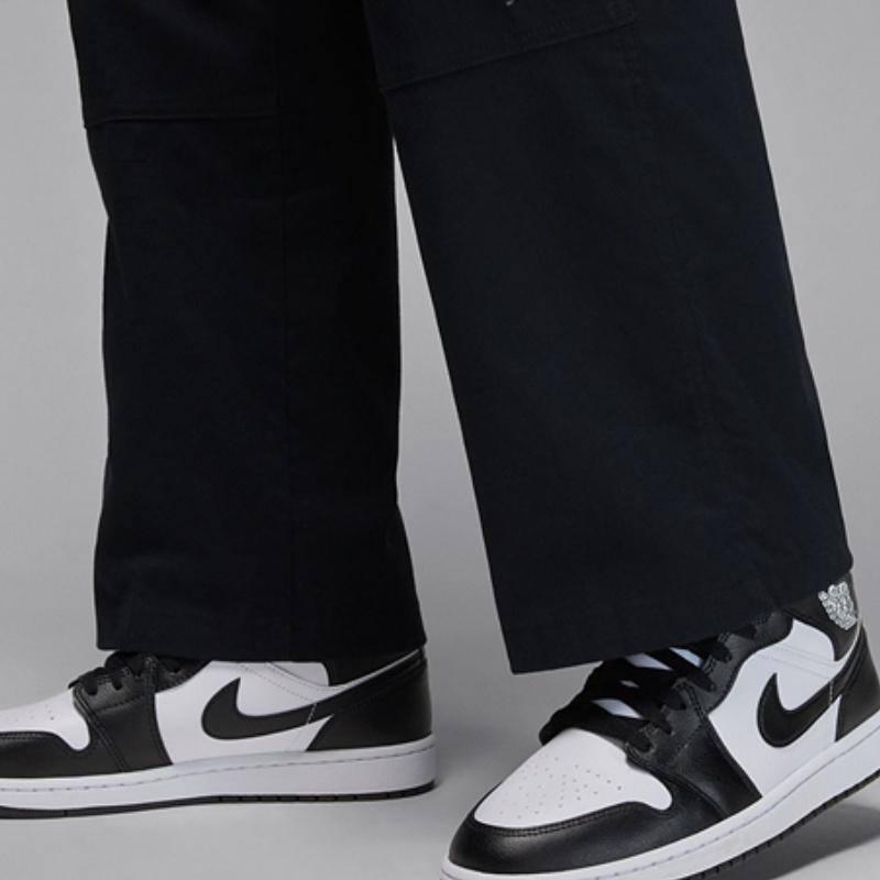 Jordan Logo Print Elastic Straight Leg Knit Sports Pants Men bottoms Black HF9329-010