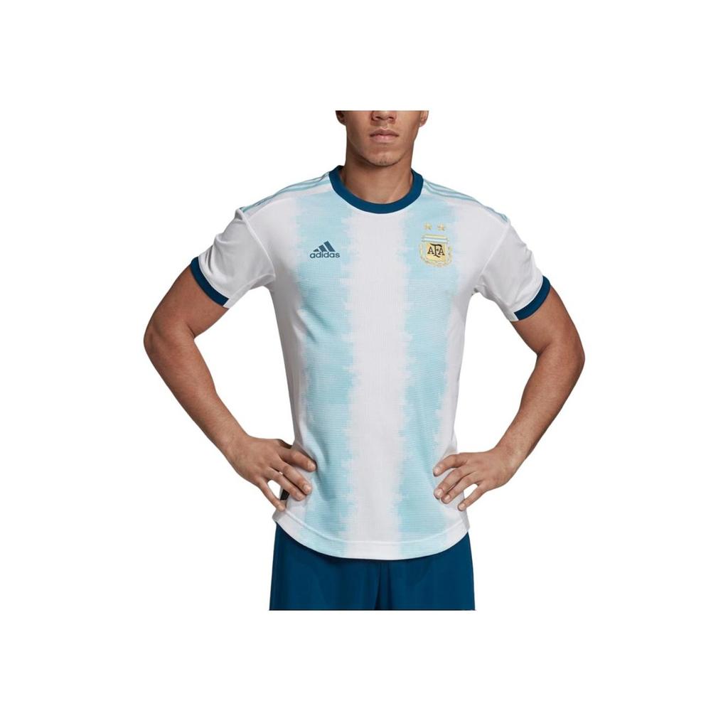 Adidas Argentina Maradona Climachill Home Player Edition Casual Knit Short Sleeve Football Shirt Men Tops White Light-Green DP0225