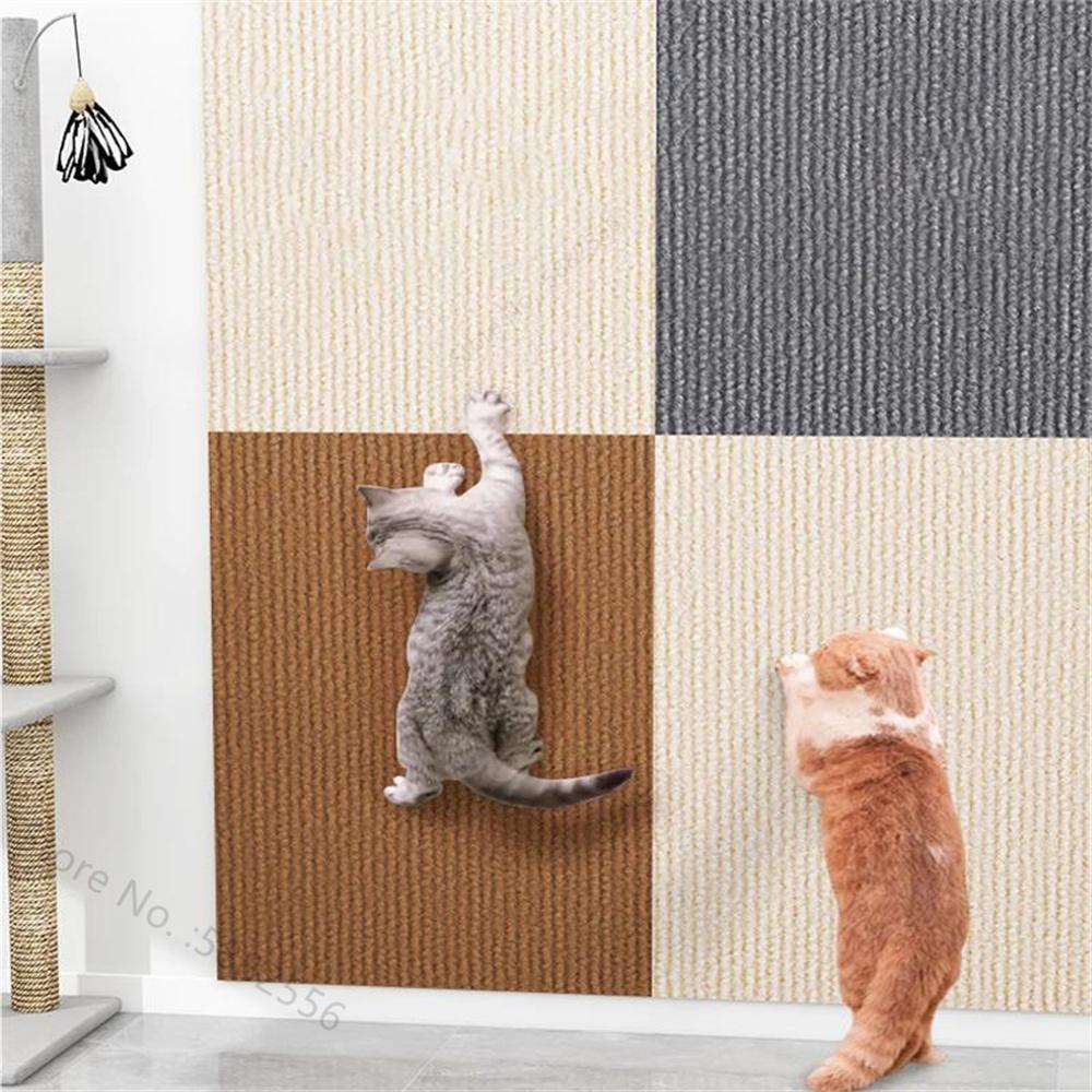 Anti Cat Scratch Sofa Cat Crawling Mat Sofa Protection Grinding Climbing Frame Self-adhesive Carpet Cats Scratch Board Cat Toys
