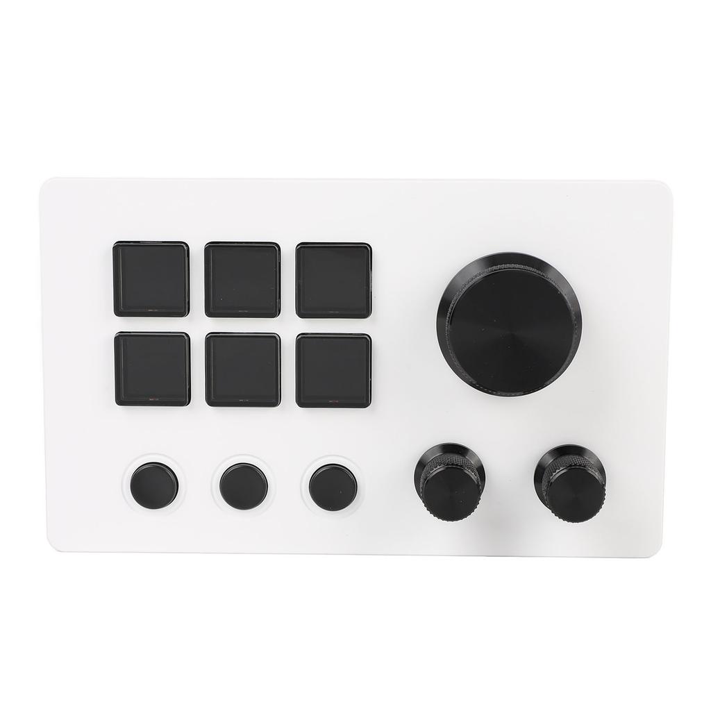 Visuelle Tastatur mit Drehreglern 6 Tasten LCD Benutzerdefinierte Taste Visuelle Tastatur für OBS für Twitch für OS X PC