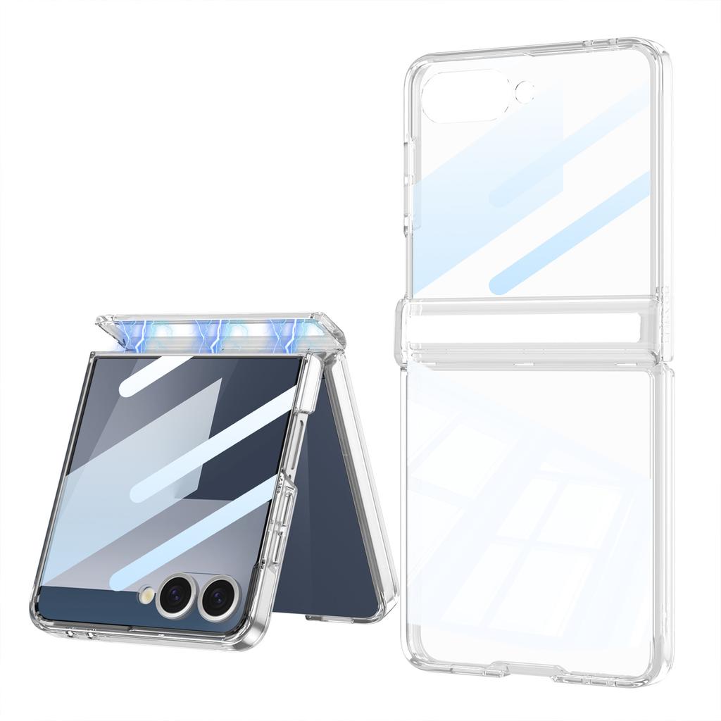 Samsung Zflip7 Mobile Phone Case Tpu Hard Shell Folding Screen Magnetic Suction Hinge