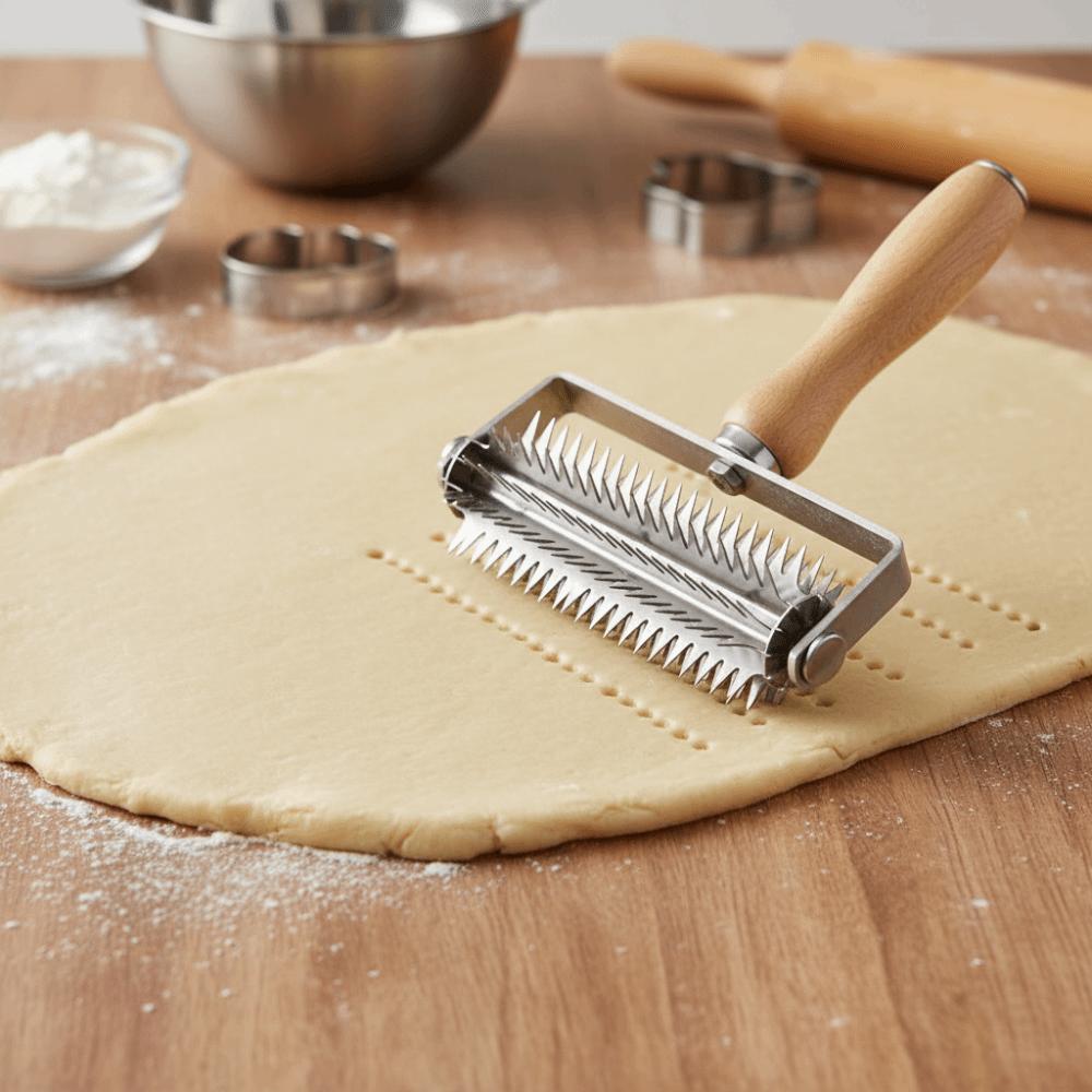 Stainless Steel Pizza Roller Puncher Effort-saving Berry Crusher Pizza Profile Puncher Pastry