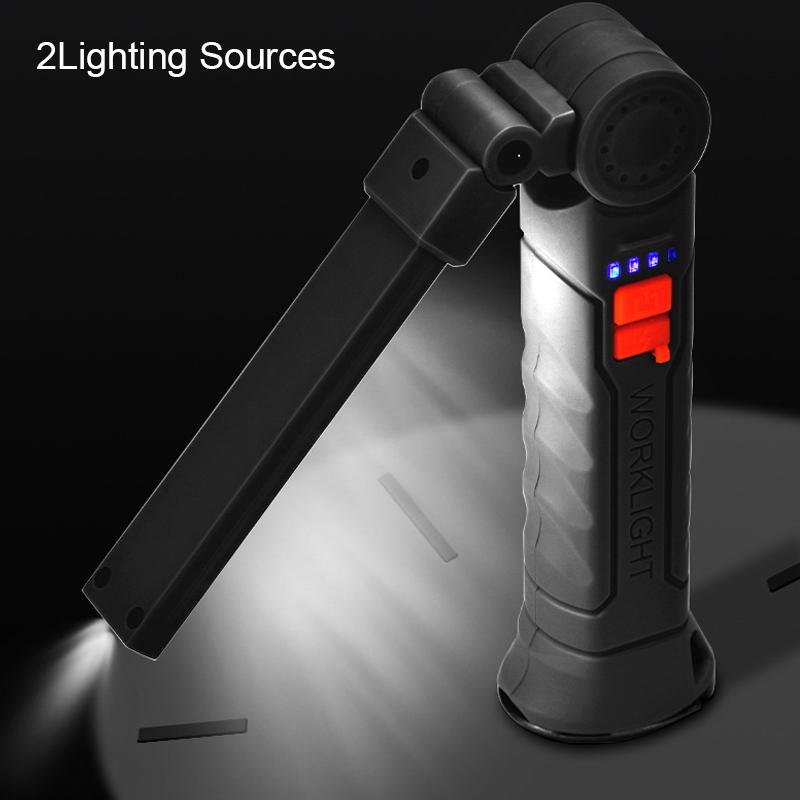 Maintenance Inspection Light 4 Mode Pocket Floodlight 450LM COB LED Work Light Flashlight USB-C 800mA Work Light Magnetic 360° Garage