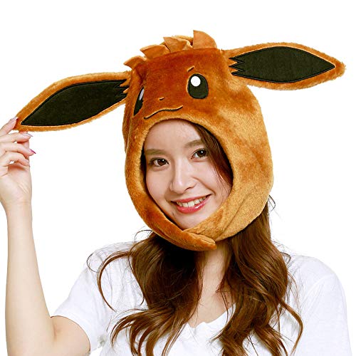 Sazac Eevee Kigurumi Cap, One Size Fits All TMY-035