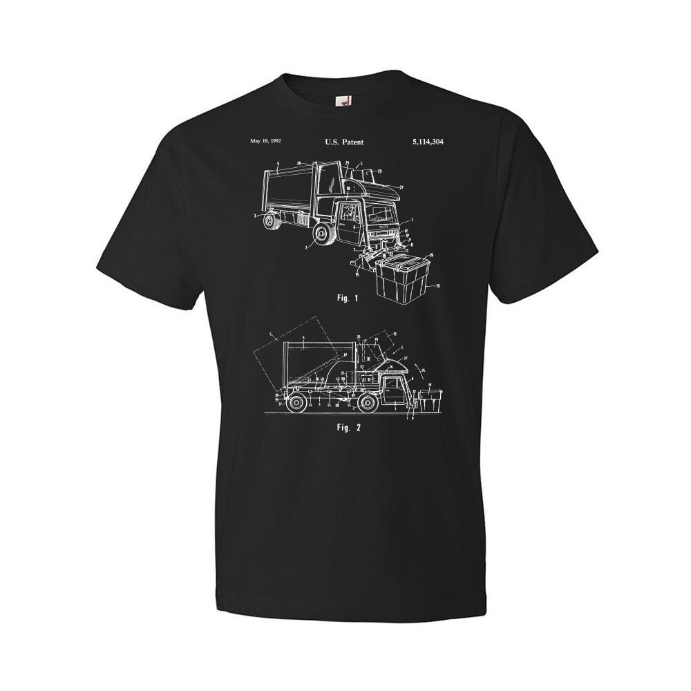 Garbage Truck Patent Shirt Waste Management Contractor Gifts Sanitation Worker S