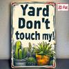 Retro Metal Sign Don't Touch My Cactus Funny Garden Plaque Outdoor Yard Decor Gift