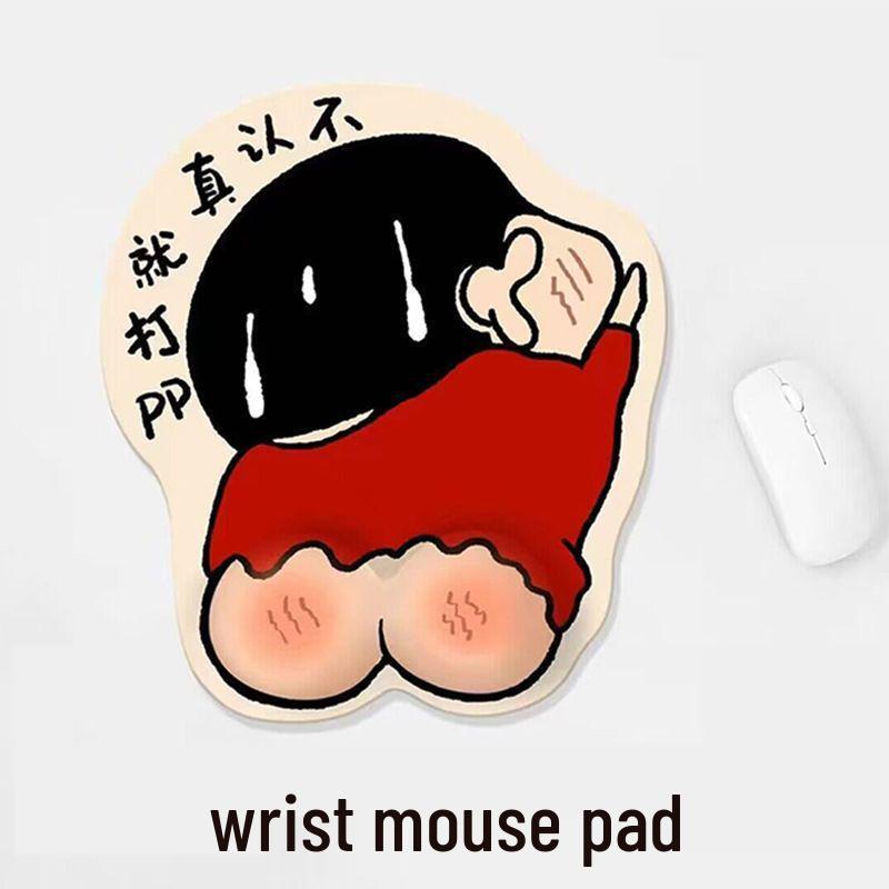 Tegneserie Crayon Shin-chan Sklisikker Håndleddsstøtte Musematte og Håndleddsstøtte for Tastatur