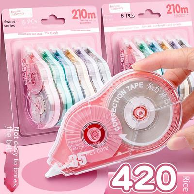 Large Capacity Correction Tape - Smooth, Cute, and Ideal for Primary and Junior High Students.