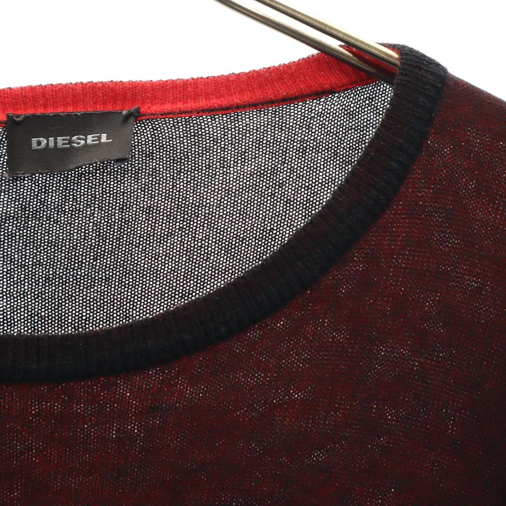DIESEL made in Italy Long sleeve knit M Red Men's Used