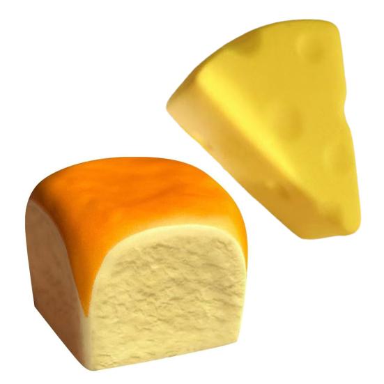 Slow Rebound Toy Hawaiian Bread Squeeze Toy Soft Slow-Rising Stress Relief Fidget Toy Realistic Bread Decompression Gadget for Kids Adults