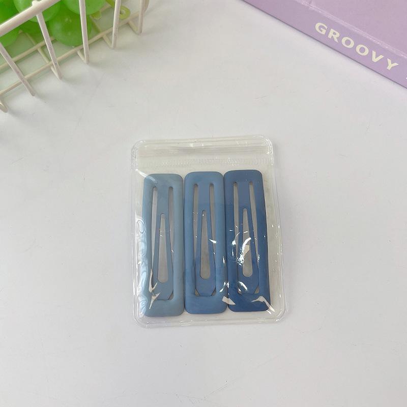 Children'S Gradual Change Of Color Simple Bb Clip Headgear Fashionable Girl One-Word Clip Side Clip Fixed Broken Hair Bangs Hairpin Card