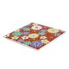Made in Kutani Kutani Gosai ceramic square flat auspicious plum and chrysanthemum wedding grand opening Japan, ware, (five colors), porcelain,
