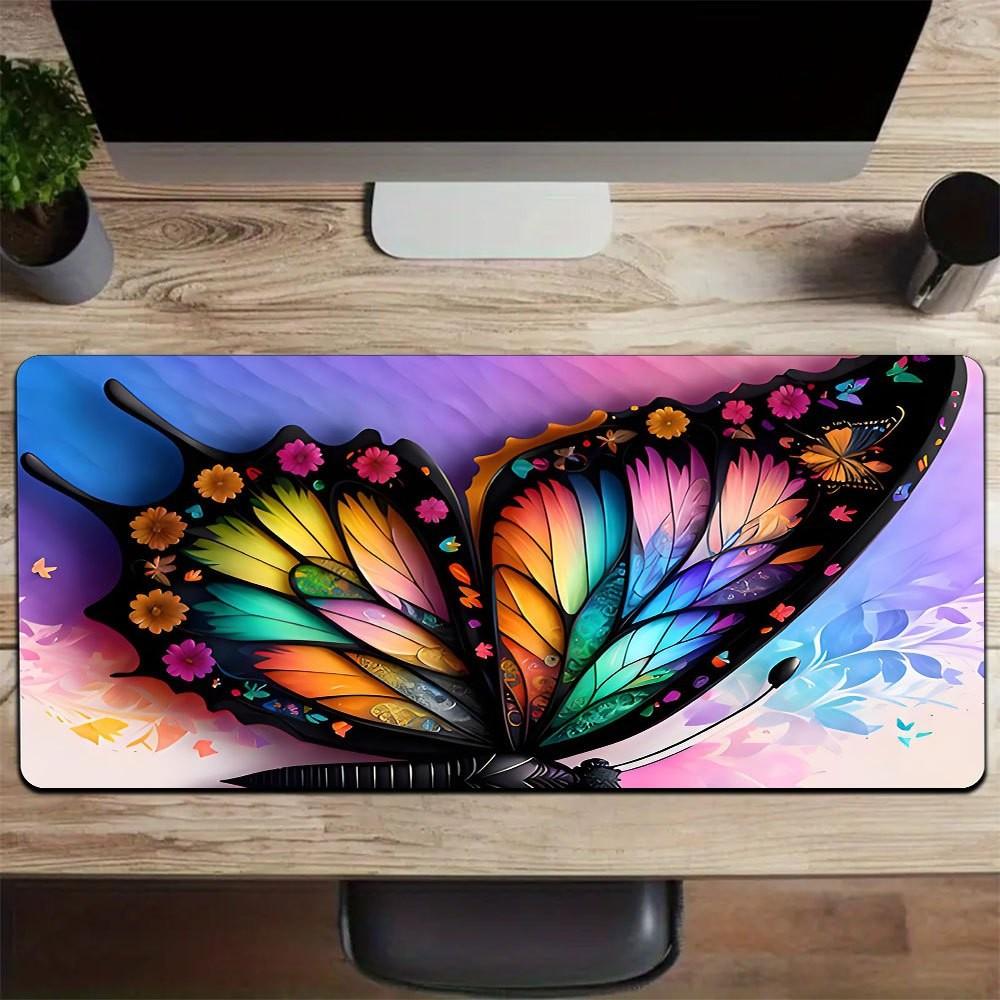pc Dreamy Butterfly Large Mouse Pad computer mat Desk Mat keyboard mat Office Gaming Table Mat