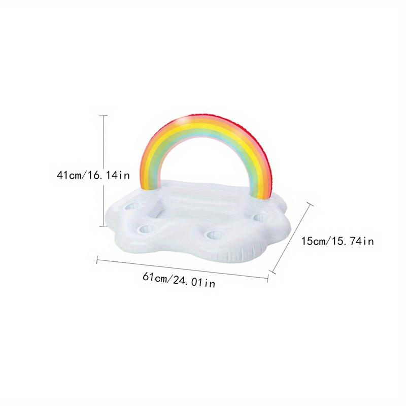 Kbelík na letní párty Rainbow Cloud Držák na poháry Nafukovací bazén Plovák Chladnička na pití piva Stolek Bar Tác Plážový koupací kruh